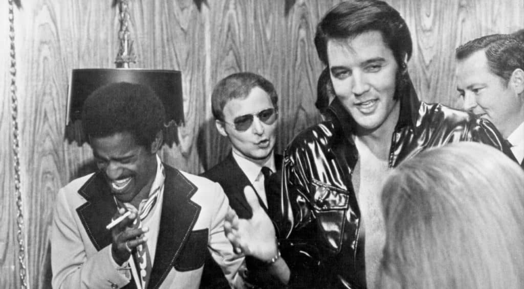 Elvis Presley with Sammy Davis Jr.