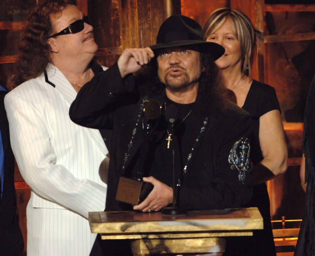Here, Gary Rossington speaks upon Lynyrd Skynyrd's induction into the Rock & Roll Hall of Fame in 2006.