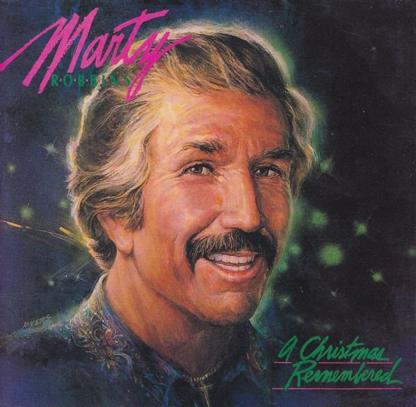 Cover art for Marty Robbins' Christmas album A Christmas Remembered