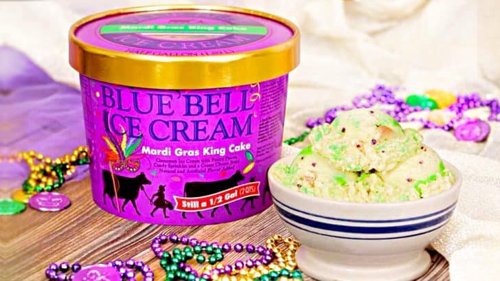 blue bell mardi gras ice cream near me