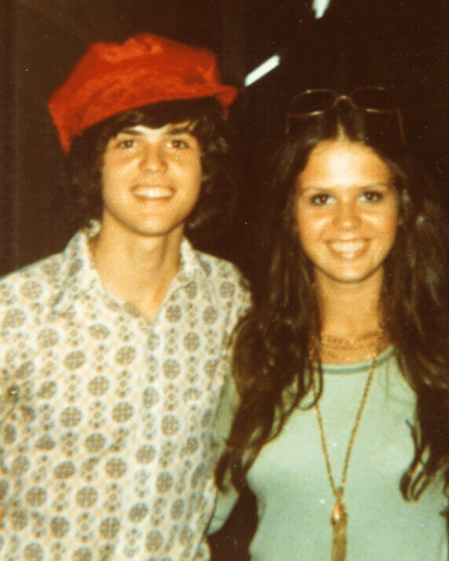 Donny Osmond with his sister Marie