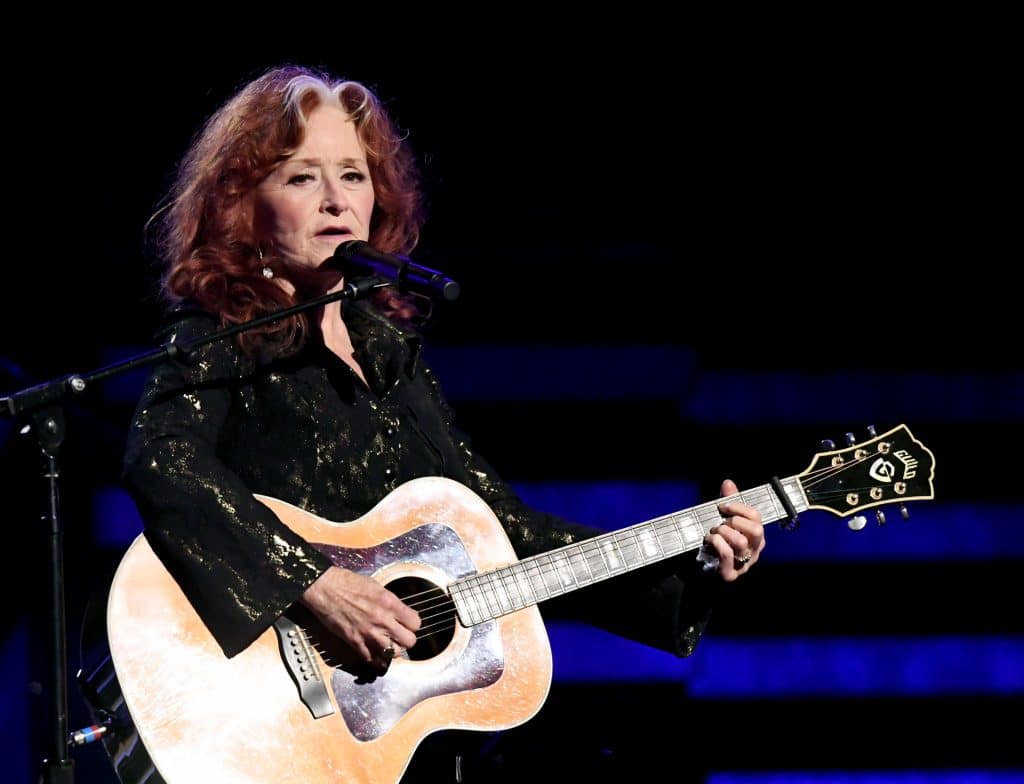 Bonnie Raitt performs at the 2020 Grammy Awards