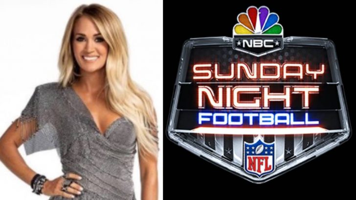 Sunday Night Football on NBC on X: This #NFL season will mark 10  consecutive years of @carrieunderwood starring in the iconic Sunday Night  Football open. 