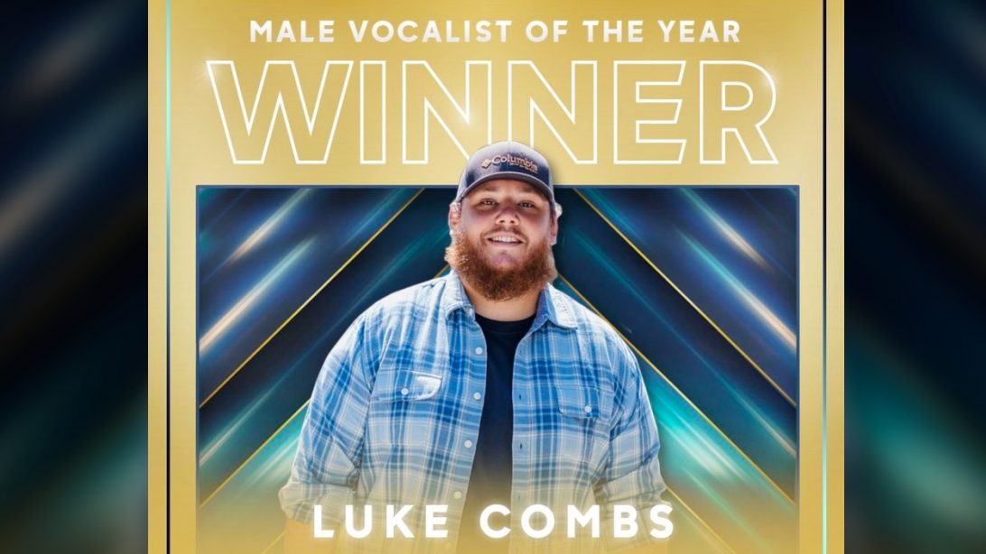 Luke Combs Takes Home CMA Award For Male Vocalist Of The Year Country