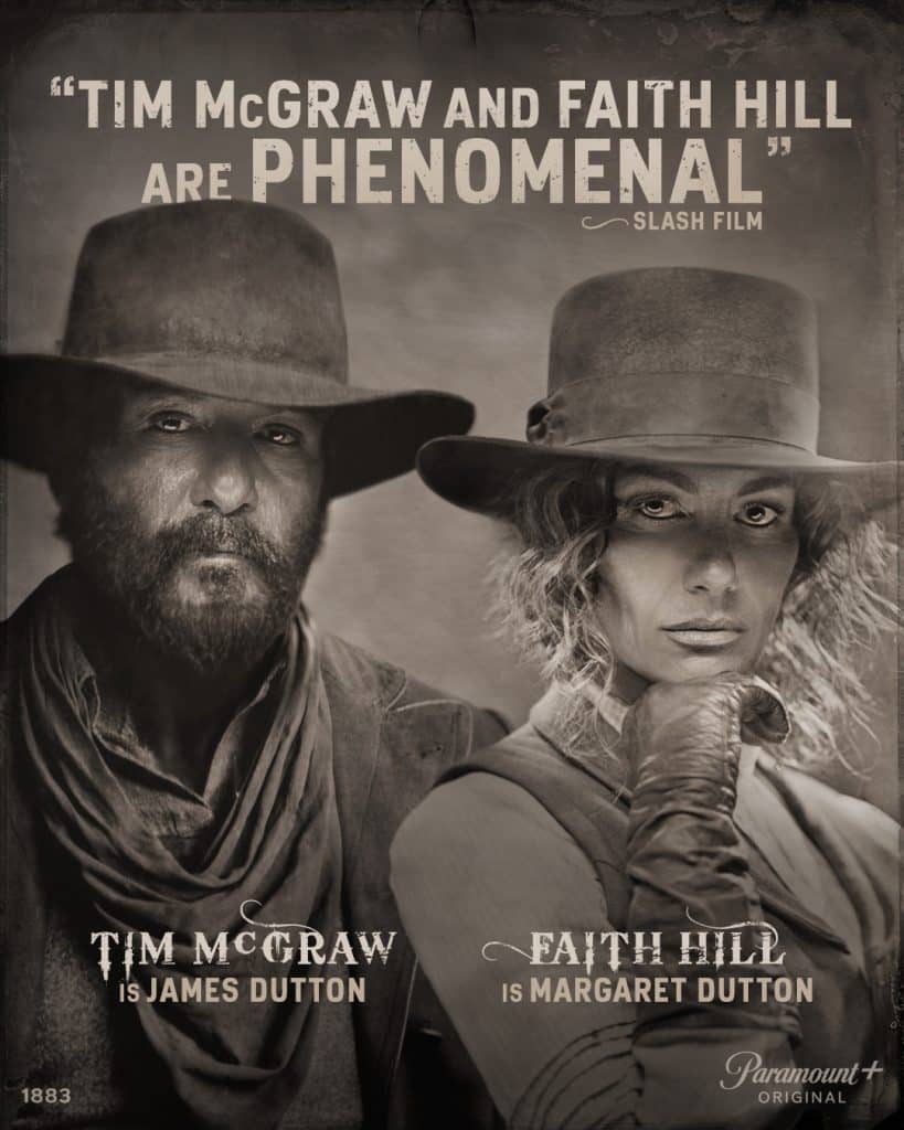Tim McGraw and Faith Hill starred in the "Yellowstone" prequel "1883"