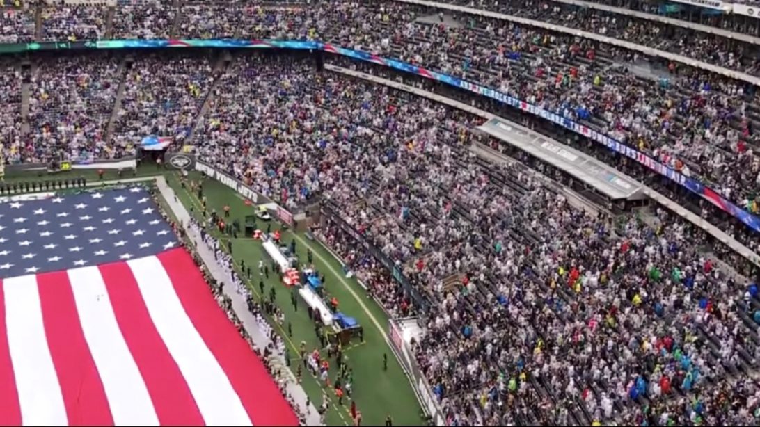 Football Fans Unite To Sing National Anthem Before Game On 9/11 Country Music Nation