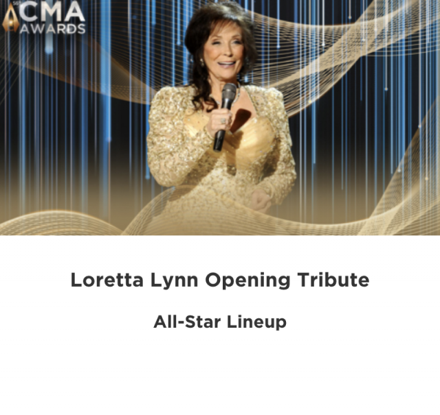 Loretta Lynn CMA Awards tribute