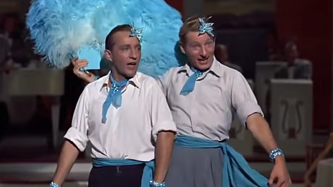 Danny Kaye and Bing Crosby sing "Sisters" in "White Christmas"
