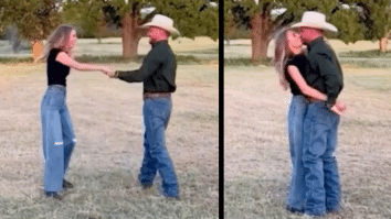 Cody Johnson dancing with his wife Brandi