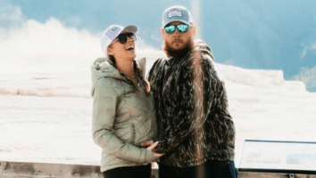 Luke Combs with his wife Nicole in Montana