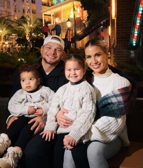 Kane Brown, his wife Katelyn Brown, and their daughters Kingsley and Kodi