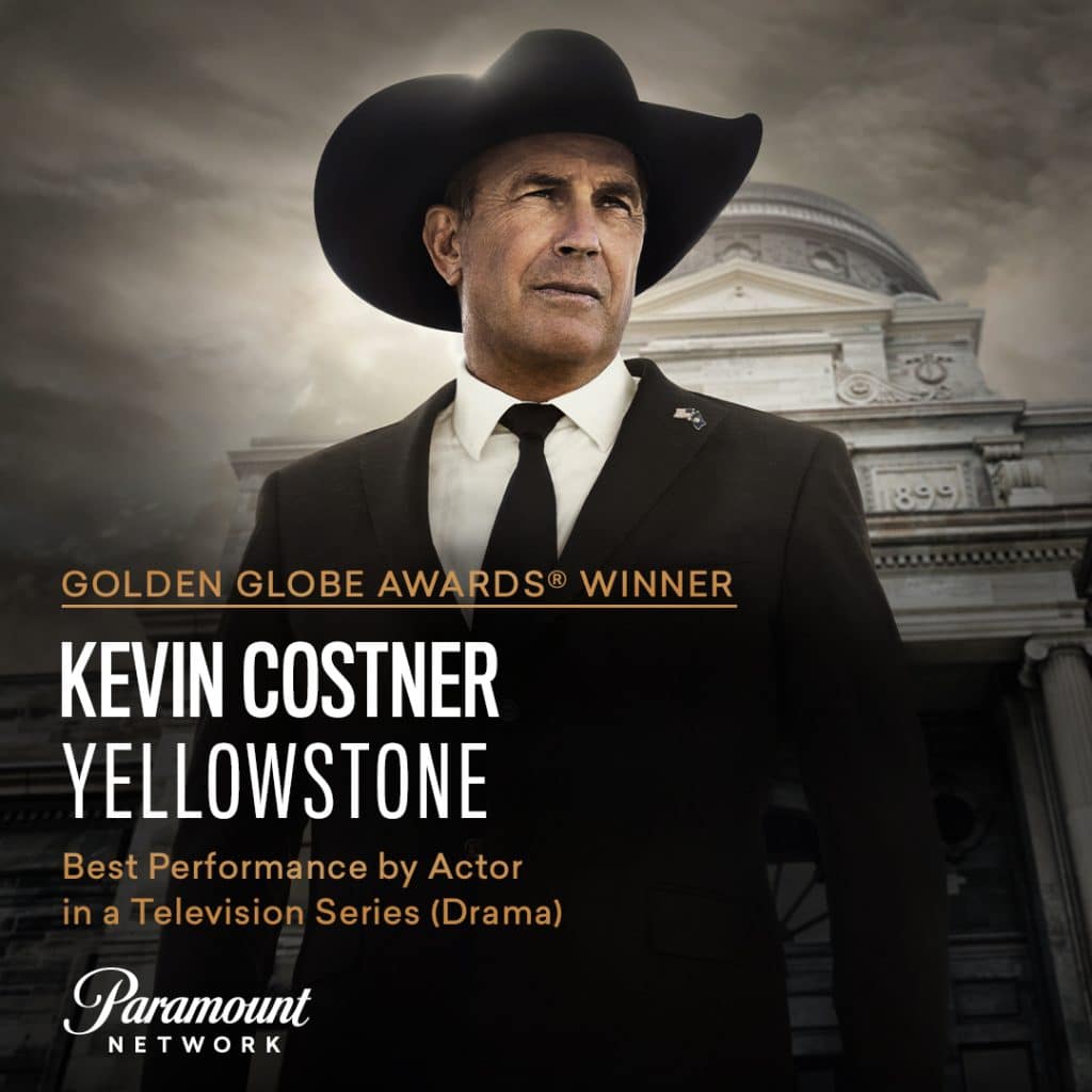 Kevin Costner won a Golden Globe Award in 2023 for playing John Dutton in Yellowstone
