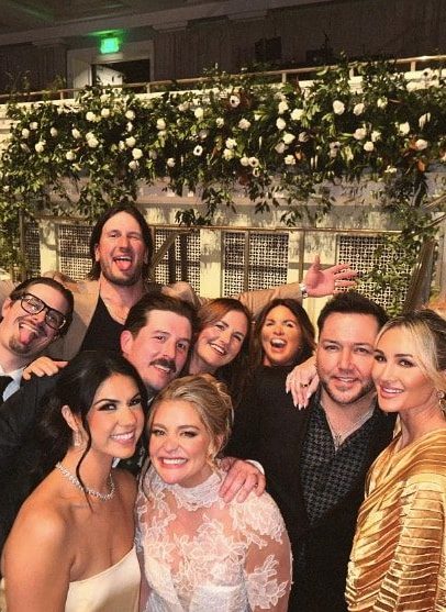 Lauren Alaina with her famous friends on her wedding day