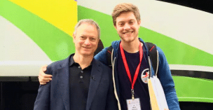 Gary Sinise with his son, Mac