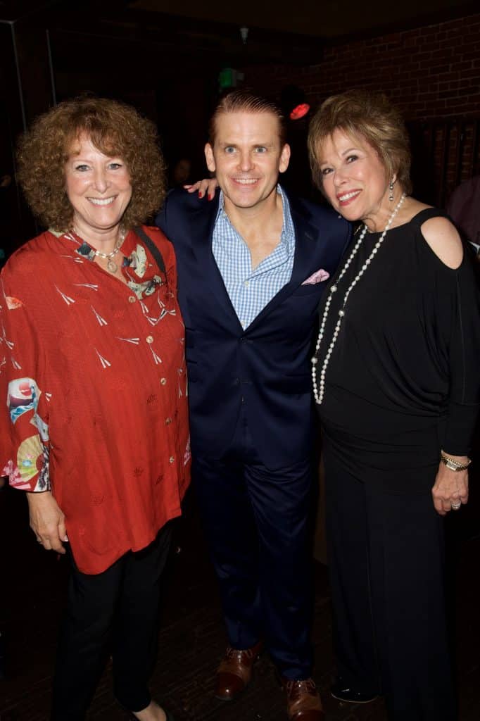 Cole Hauser's mom, Cass Warner, is pictured to the left with Robert Creighton and Kate Edelman Johnson attend the opening of "Cagney" at El Portal Theatre on October 8, 2017 in North Hollywood, California.