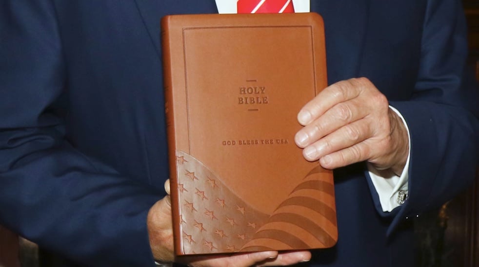 Lee Greenwood teamed with Donald Trump to endorse and sell "God Bless the U.S.A." Bibles