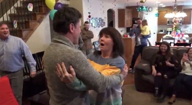 Donny Osmond surprises a fan named Shirley for her 60th birthday
