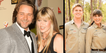 Terri Irwin and Russell Crowe, Terri Irwin and Robert Irwin