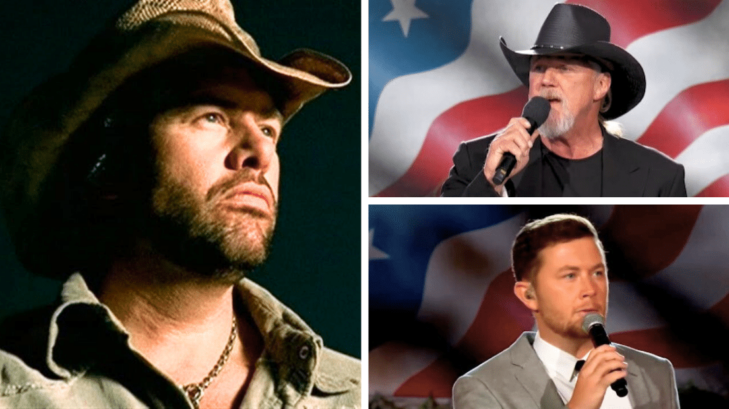 Toby Keith, Trace Adkins, and Scotty McCreery have all recorded powerful country songs about the military.