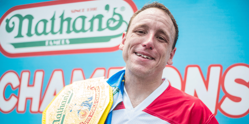 Joey Chestnut will face off against his former rival Takeru Kobayashi