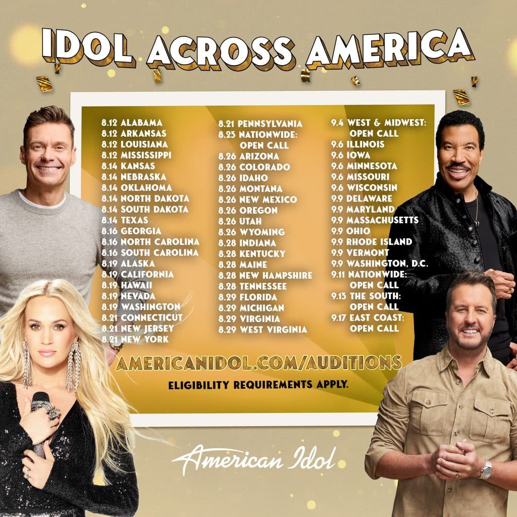 Carrie Underwood, Luke Bryan, and Lionel Richie will be the judges on the next season of American Idol