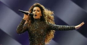 Singer Shania Twain performs during the debut of her residency show "Shania: Still the One" at The Colosseum at Caesars Palace on December 1, 2012 in Las Vegas, Nevada. (Photo by Denise Truscello/WireImage)