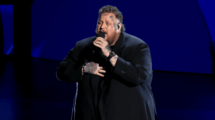 Jelly Roll performs at the Emmy Awards