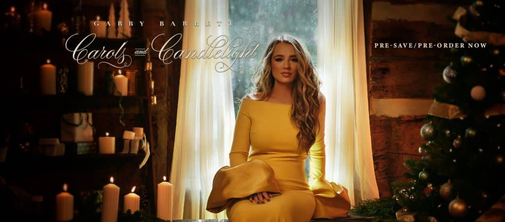 Gabby Barrett on the cover of her Christmas album