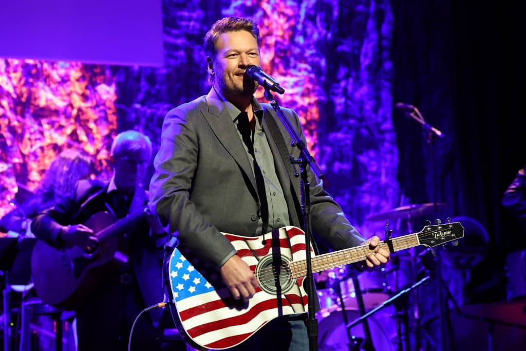 Blake Shelton performs onstage at the Class of 2024 Medallion Ceremony at Country Music Hall of Fame and Museum