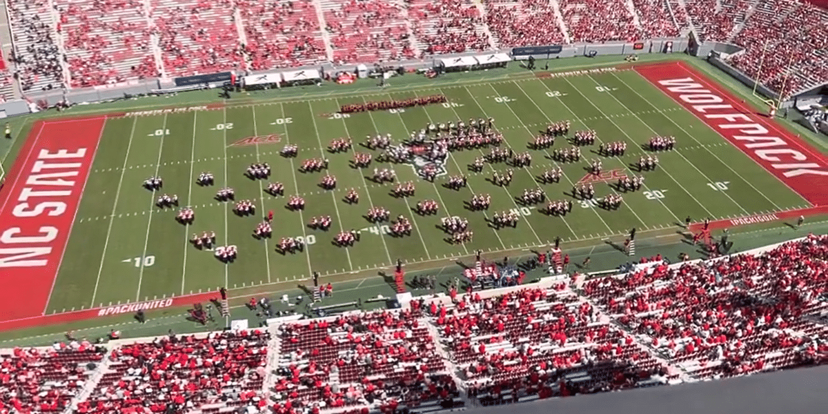 NC State And Wake Forest Marching Bands Unite In "Amazing Grace ...