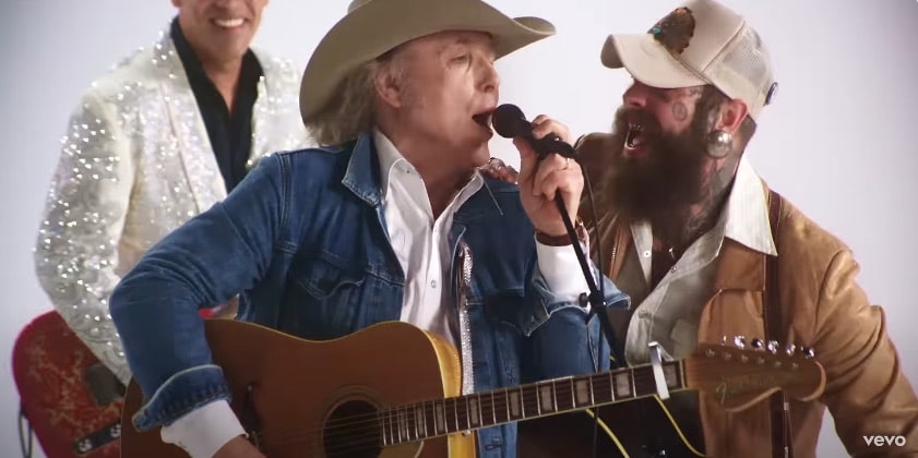 Dwight Yoakam and Post Malone in their music video together