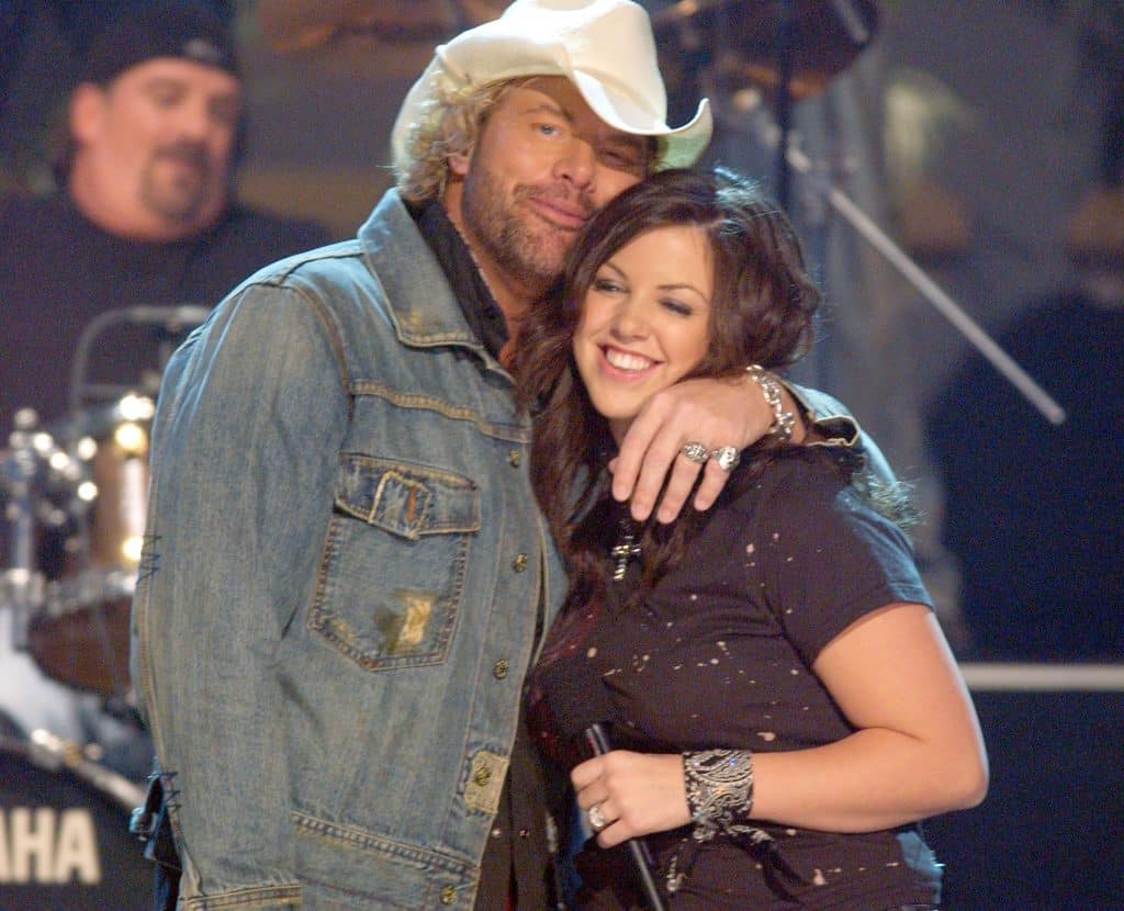 Toby Keith and daughter Krystal during 38th Annual Country Music Awards - Show at Grand Ole Opry House in Nashville, Tennessee, United States