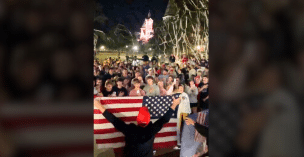 AUBURN STUDENTS SING "THE STAR-SPANGLED BANNER" AFTER TRUMP WIN