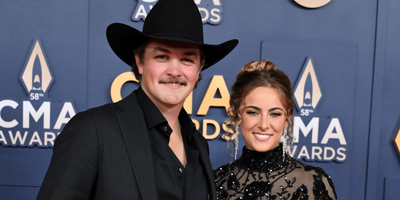 Zach Top and girlfriend Amelia Taylor CMA Awards