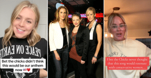 Emily Robison, Natalie Maines and Martie Maguire of the Dixie Chicks Tik Tok Trend