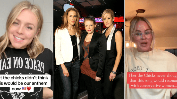 Emily Robison, Natalie Maines and Martie Maguire of the Dixie Chicks Tik Tok Trend