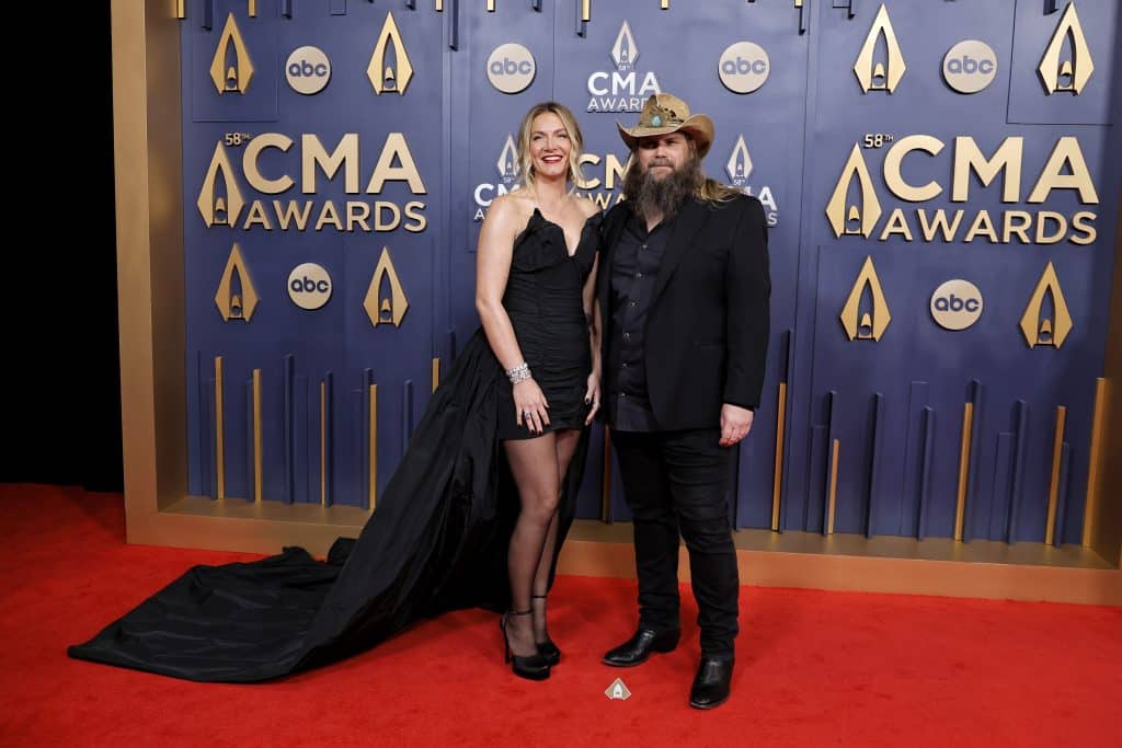 Chris & Morgane Stapleton were two of the best-dressed stars at the 2024 CMA Awards