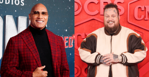 Side by side of Dwayne "The Rock" Johnson and Jelly Roll