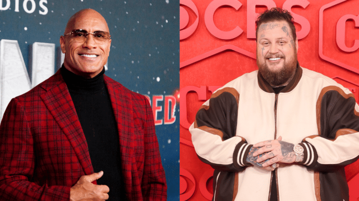 Side by side of Dwayne "The Rock" Johnson and Jelly Roll