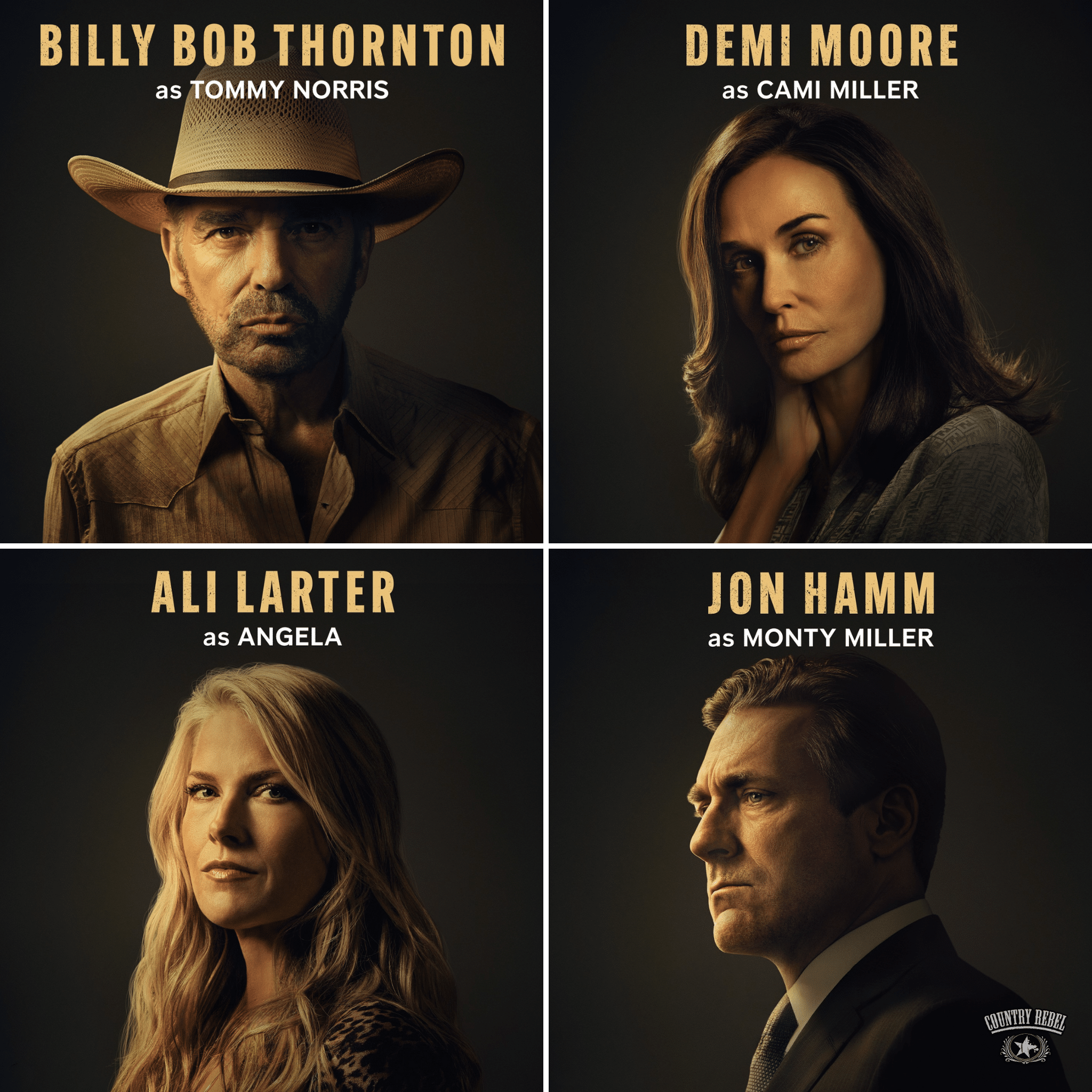 Billy Bob Thornton, Demi Moore, Ali Larter, and Jon Hamm star in Taylor Sheridan's "Landman"