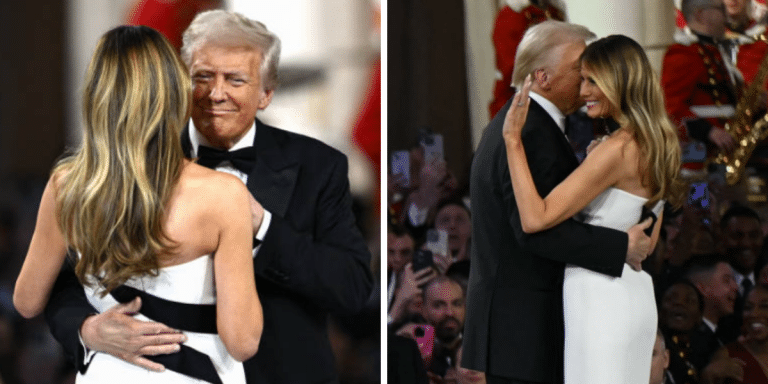 President Donald Trump And First Lady Share Dance At Inaugural Ball