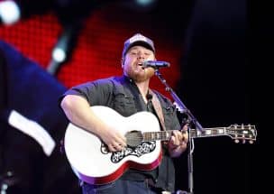 INDIO, CALIFORNIA - MAY 01: Luke Combs performs onstage during Day 3 of the 2022 Stagecoach Festival at the Empire Polo Field on May 01, 2022 in Indio, California.