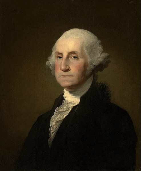 Portrait of the first United States President George Washington