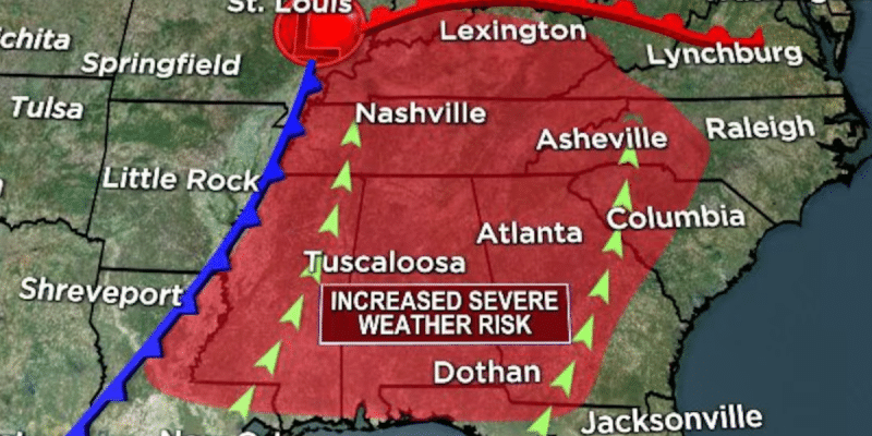 TN weather map