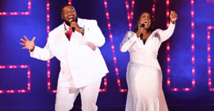 The War and Treaty perform during the "Christmas at Graceland" special in 2023