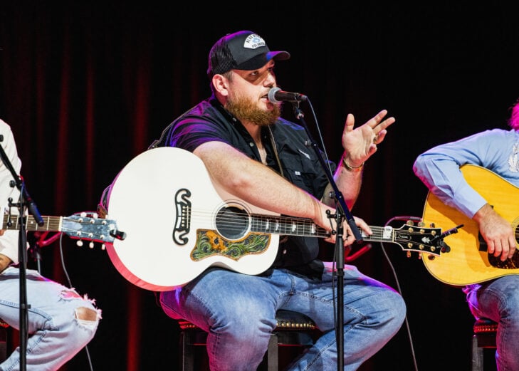 Luke Combs performs onstage