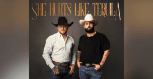 Cover art for the Cody Johnson and Carin León duet "She Hurts Like Tequila."