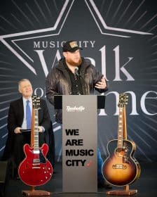 Luke Combs speaks at Music City Walk of Fame ceremony