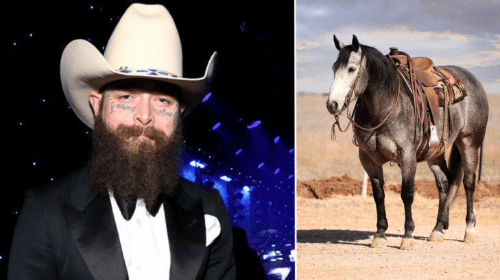 Post Malone in a cowboy hat