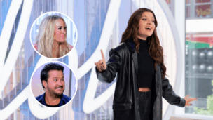 carrie underwood, luke bryan and YANI on american idol